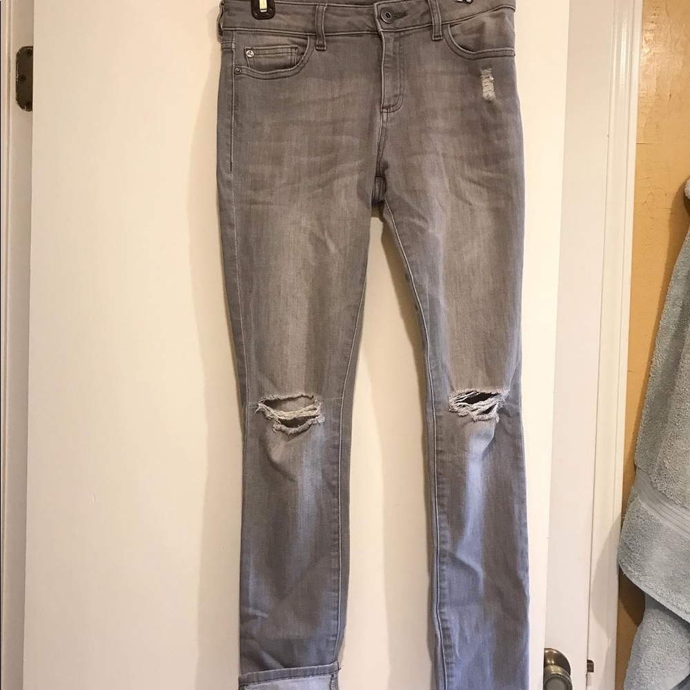 Gray jeans